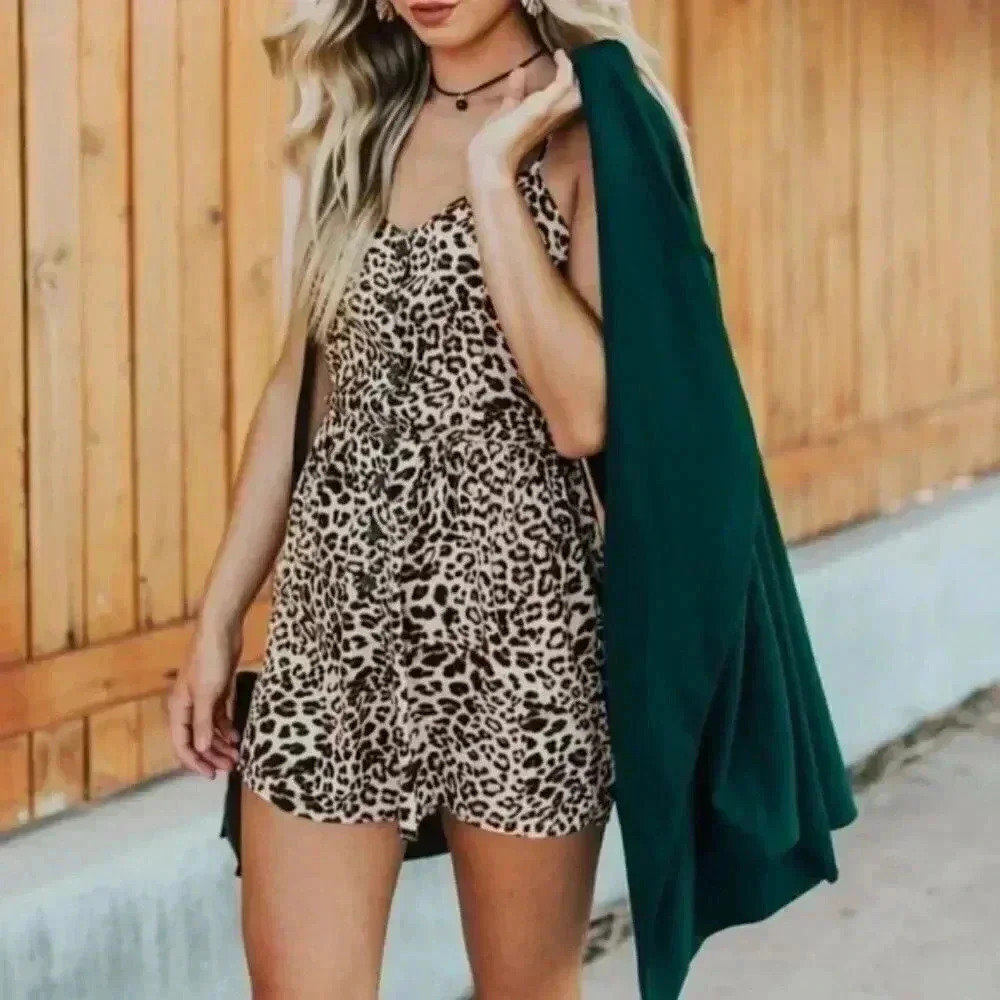 ANIMAL PRINT ROMPER